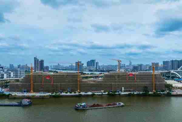广州黄沙水产新市场主体结构封顶！组图抢先看